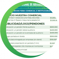LISTA DE PRECIOS MUESTRA COMERCIAL